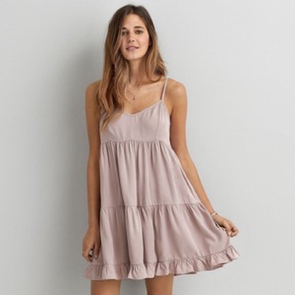 blush babydoll dress